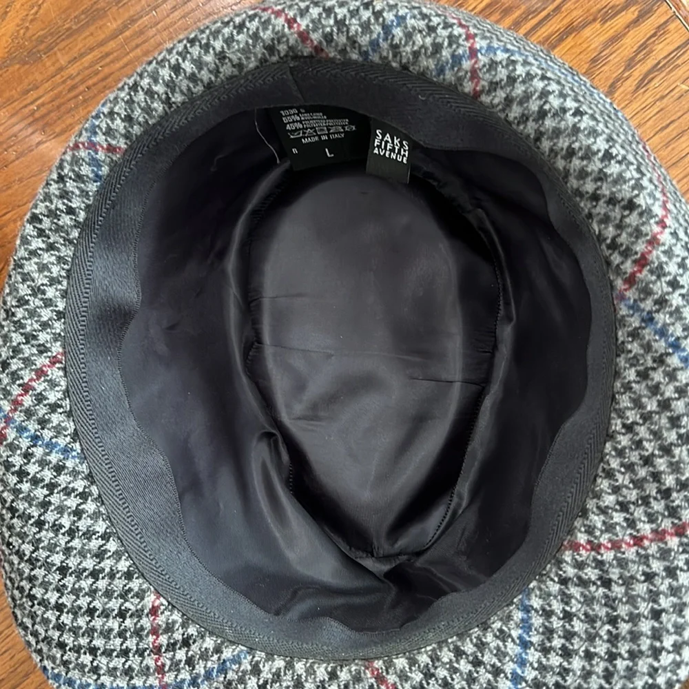 Men’s Hats SAKS FIFTH AVENUE Made in Italy Size L - Picture 4 of 6